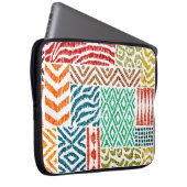 Patchwork Texturen: HandGezeichnet Tierdrucke Laptopschutzhülle (Vorne Rechts)