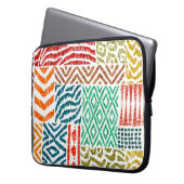 Patchwork Texturen: HandGezeichnet Tierdrucke Laptopschutzhülle (Vorderseite Links)
