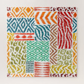 Patchwork Texturen: HandGezeichnet Tierdrucke Puzzle (Horizontal)