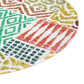 Patchwork Texturen: HandGezeichnet Tierdrucke Schneidebrett (Ecke)