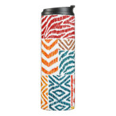 Patchwork Texturen: HandGezeichnet Tierdrucke Thermosbecher (Nach links gedreht)