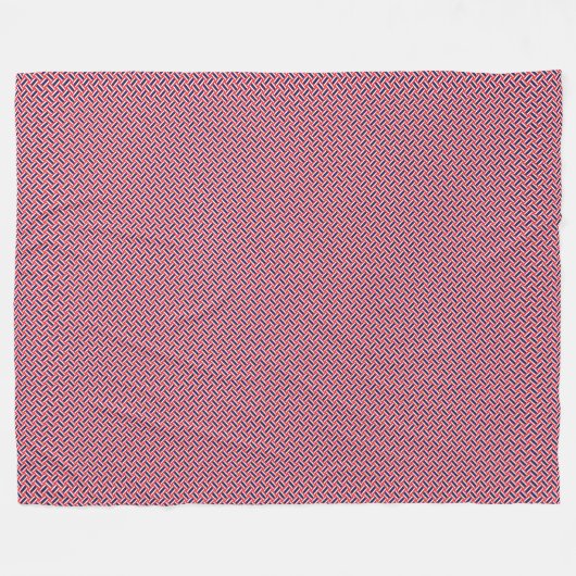 Patchwork Thailand Flag Pattern Fleecedecke (Vorderseite (Horizontal))
