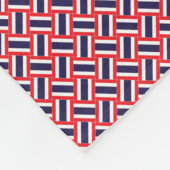 Patchwork Thailand Flag Pattern Fleecedecke (Ecke)