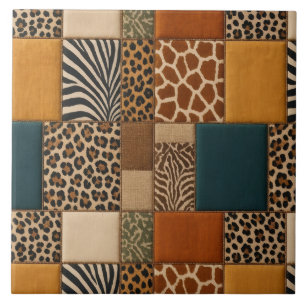 Patchwork-Tierdruck Fliese