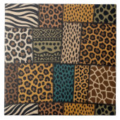 Patchwork-Tierdruck Fliese (Vorderseite)