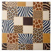 Patchwork-Tierdruck Fliese (Vorderseite)