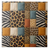Patchwork-Tierdruck Fliese (Vorderseite)