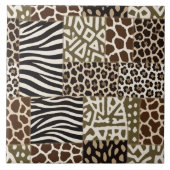 Patchwork-Tierdruck Fliese (Vorderseite)