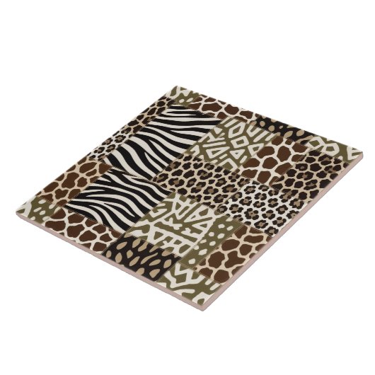 Patchwork-Tierdruck Fliese (Seite)