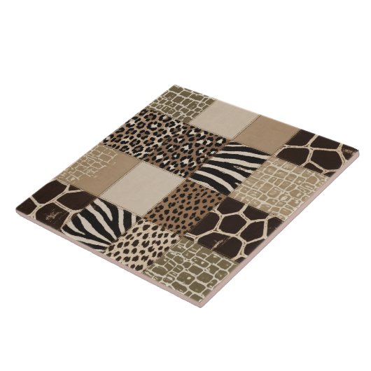 Patchwork-Tierprint Fliese (Seite)