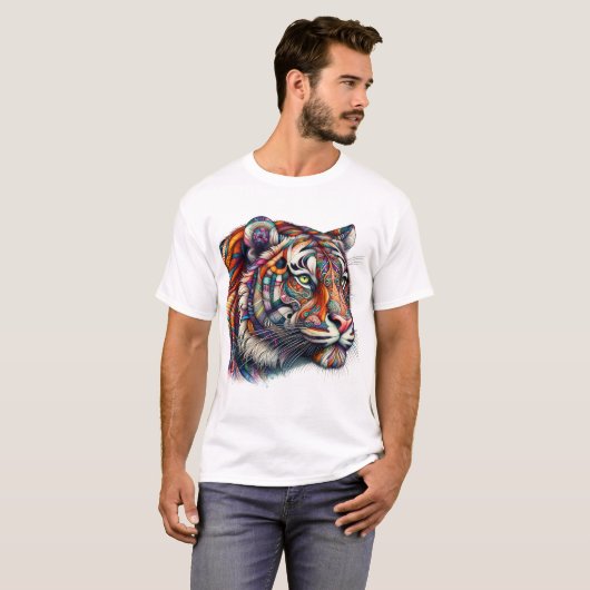 Patchwork Tiger T-Shirt (Vorne ganz)