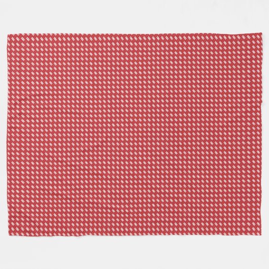 Patchwork Tonga-Flag-Muster Fleecedecke (Vorderseite (Horizontal))