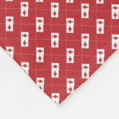Patchwork Tonga-Flag-Muster Fleecedecke (Ecke)