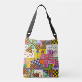 Patchwork Tragetaschen Mit Langen Trägern (Vorderseite)