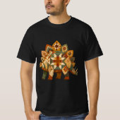 Patchwork Triceratops T-Shirt (Vorderseite)