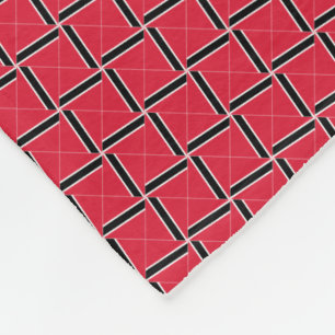 Patchwork Trinidad und Tobago Flag Muster Fleecedecke