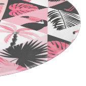 Patchwork Tropical: Flamingo Watermelon Nahtlos. Schneidebrett (Ecke)
