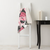 Patchwork Tropical: Flamingo Watermelon Nahtlos. Sherpadecke (Beispiel)