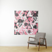Patchwork Tropical: Flamingo Watermelon Nahtlos. Wandteppich (Beispiel)