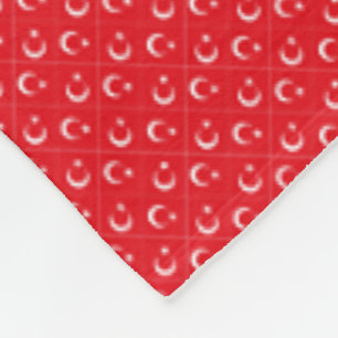 Patchwork Türkei Flaggenmuster Fleecedecke