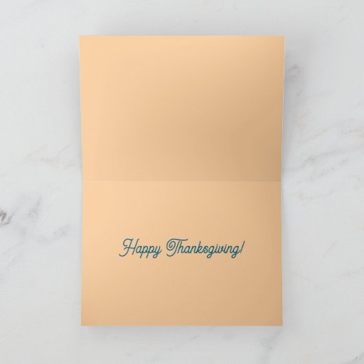 Patchwork Turkey Erntedank Grußkarte Karte (Innenseite)