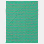 Patchwork Turkmenistans Flaggenmuster Fleecedecke (Vorderseite)