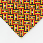 Patchwork Uganda Flag Muster Fleecedecke (Ecke)