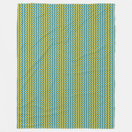 Patchwork Ukraine Flaggenmuster Fleecedecke