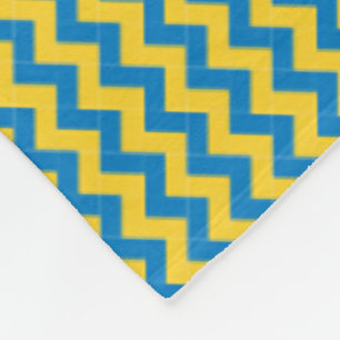 Patchwork Ukraine Flaggenmuster Fleecedecke