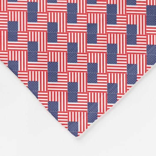 Patchwork United Staaten Flag Pattern Fleecedecke (Ecke)