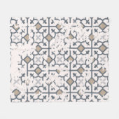 Patchwork Vergangenheit: Vintage Namensnennung Fleecedecke (Vorderseite (Horizontal))