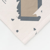 Patchwork Vergangenheit: Vintage Namensnennung Fleecedecke (Ecke)