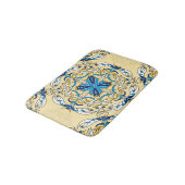 Patchwork Vintage arabische Blütentexte Badematte (Schrägansicht)