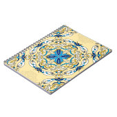 Patchwork Vintage arabische Blütentexte Notizblock (Linke Seite)