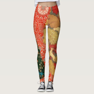 Patchwork-Vintage-Stil-Quilt-Art-Leggings Leggings