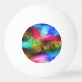 Patchwork von Farben Tischtennisball (Vorderseite)