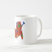 Patchwork-Voodoo-Puppe-Tattoo-Flash-Tasse Kaffeetasse (VorderseiteRechts)