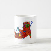 Patchwork-Voodoo-Puppe-Tattoo-Flash-Tasse Kaffeetasse (Mittel)