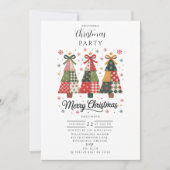 Patchwork-Weihnachten Einladung (Vorderseite)