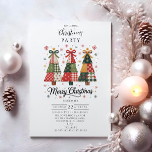 Patchwork-Weihnachten Einladung