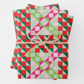 Patchwork Weihnachten Geschenkpapier Set (Beispiel)