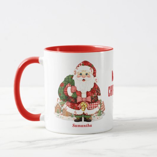 Patchwork Weihnachten Tasse (Links)