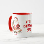 Patchwork Weihnachten Tasse (Vorderseite Links)