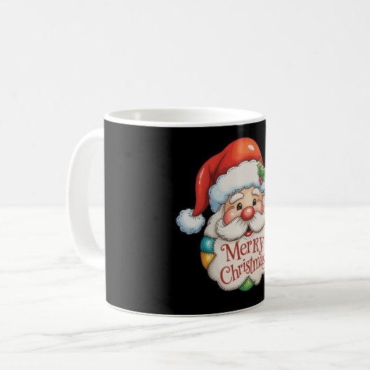 Patchwork Weihnachten Weihnachten Weihnachten Prep Kaffeetasse (Vorderseite Links)