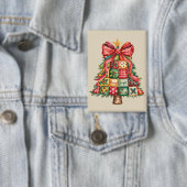 Patchwork Weihnachtsbaum Coquette Xmas Tree Button (Insitu)