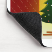 Patchwork-Weihnachtsbaum Mousepad (Ecke)