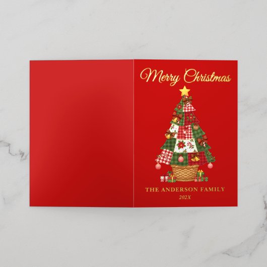 Patchwork Weihnachtsbaum Non-Foto (Äußere Ablage)