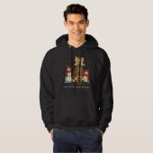 Patchwork-Weihnachtsbaum & Schneemann-Freunde Hoodie (Vorne ganz)