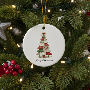 Patchwork Weihnachtsbaum Weihnachtsdekoration Keramik Ornament