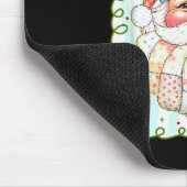 Patchwork-Weihnachtsmann-Gesicht Coquette Frohe We Mousepad (Ecke)
